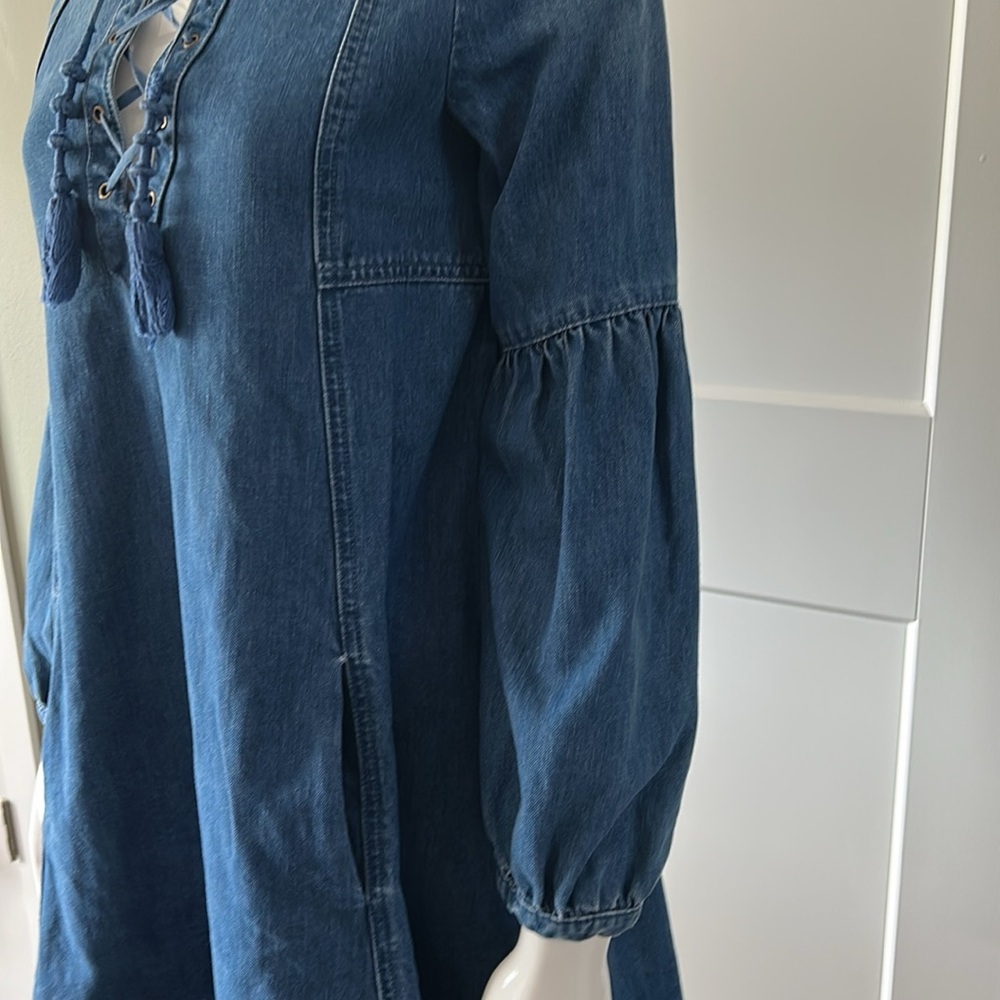 Ulla Johnson Denim Dress w/Pockets - Picture 7 of 16